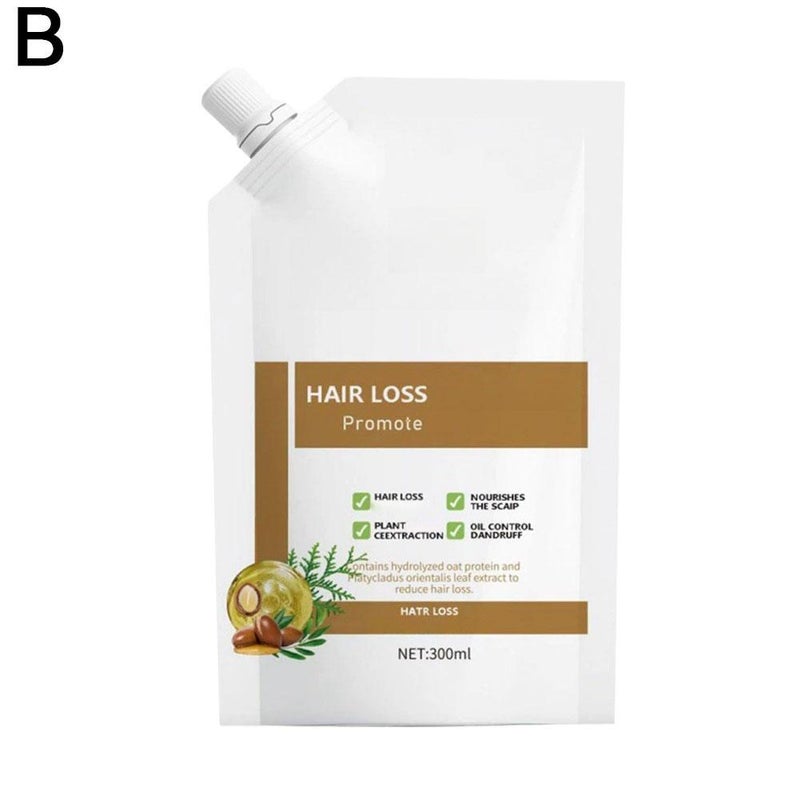 300ml anti-hair loss shampoo. This anti-hair loss shampoo promotes hair growth and is rich in various plant extracts. Suitable for all hair types.